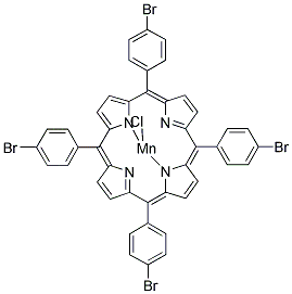 5,10,15,20-TETRAKIS-(4-BROMOPHENYL)-PORPHYRIN-MN(III) CHLORIDE Struktur