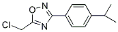 5-(CHLOROMETHYL)-3-(4-ISOPROPYLPHENYL)-1,2,4-OXADIAZOLE Struktur