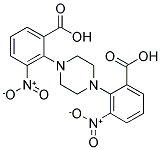 1,4-BIS(2-CARBOXY-6-NITRO-FENIL)PIPERAZINE Struktur