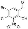 5-BROMO-4-CHLORO-2-HYDROXY-3-NITRO-BENZALDEHYDE Struktur