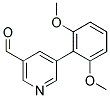 5-(2,6-DIMETHOXYPHENYL)NICOTINALDEHYDE Struktur