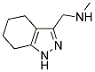 METHYL-(4,5,6,7-TETRAHYDRO-1H-INDAZOL-3-YLMETHYL)-AMINE Struktur