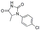 1-(4-CHLOROPHENYL)-5-METHYLIMIDAZOLIDINE-2,4-DIONE Struktur