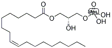 1-OLEOYL-2-HYDROXY-SN-GLYCERO-3-PHOSPHATE [33P] Struktur