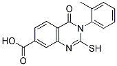 2-MERCAPTO-3-(2-METHYLPHENYL)-4-OXO-3,4-DIHYDROQUINAZOLINE-7-CARBOXYLIC ACID Struktur