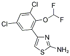 4-[3,5-DICHLORO-2-(DIFLUOROMETHOXY)PHENYL]-1,3-THIAZOL-2-AMINE Struktur