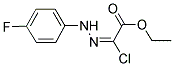 ETHYL (2E)-CHLORO[(4-FLUOROPHENYL)HYDRAZONO]ACETATE Struktur