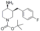 TERT-BUTYL CIS-4-AMINO-3-(4-FLUOROBENZYL)PIPERIDINE-1-CARBOXYLATE Struktur