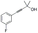 4-(3-FLUOROPHENYL)-2-METHYL-3-BUTYN-2-OL Struktur