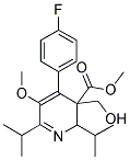 METHYL 2,6-DIISOPROPYL-4-(4-FLUOROPHENYL)-3-HYDROXYMETHYL-5-METHOXY-2,3-DIHYDROPYRIDINE-3-CARBOXYLATE Struktur