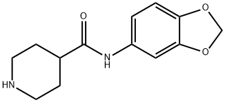 N-1,3-BENZODIOXOL-5-YLPIPERIDINE-4-CARBOXAMIDE HYDROCHLORIDE Struktur