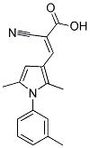 (2E)-2-CYANO-3-[2,5-DIMETHYL-1-(3-METHYLPHENYL)-1H-PYRROL-3-YL]ACRYLIC ACID Struktur