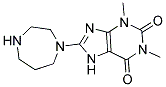 8-(1,4-DIAZEPAN-1-YL)-1,3-DIMETHYL-3,7-DIHYDRO-1H-PURINE-2,6-DIONE Struktur