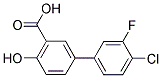 4'-CHLORO-3'-FLUORO-4-HYDROXY[1,1'-BIPHENYL]-3- CARBOXYLIC ACID Struktur