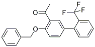 1-[4-(BENZYLOXY)-2'-(TRIFLUOROMETHYL)[1,1'-BIPHENYL]-3-YL]ETHANONE Struktur