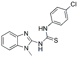 1-(4-CHLORO-PHENYL)-3-(1-METHYL-1H-BENZOIMIDAZOL-2-YL)-THIOUREA Struktur