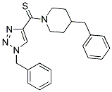 (1-BENZYL-1H-1,2,3-TRIAZOL-4-YL)(4-BENZYLPIPERIDIN-1-YL)METHANETHIONE Struktur