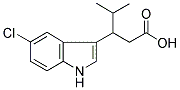 3-(5-CHLORO-1H-INDOL-3-YL)-4-METHYL-PENTANOIC ACID Struktur