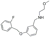 N-(3-((2-FLUOROBENZYL)OXY)BENZYL)-2-METHOXYETHANAMINE Struktur