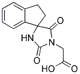 (2,5-DIOXO-2',3'-DIHYDRO-1H-SPIRO[IMIDAZOLIDINE-4,1'-INDEN]-1-YL)ACETIC ACID Struktur