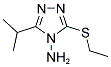 3-(ETHYLSULFANYL)-5-ISOPROPYL-4H-1,2,4-TRIAZOL-4-AMINE Struktur