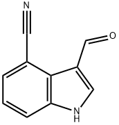 3-FORMYL-1H-INDOLE-4-CARBONITRILE Struktur