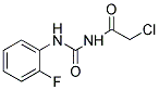 2-CHLORO-N-[[(2-FLUOROPHENYL)AMINO]CARBONYL]ACETAMIDE Struktur