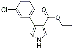 ETHYL-3-(3-CHLOROPHENYL)-PYRAZOLE-4-CARBOXYLATE Struktur