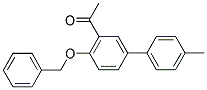 1-[4-(BENZYLOXY)-4'-METHYL[1,1'-BIPHENYL]-3-YL]ETHANONE Struktur