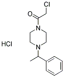 1-(CHLOROACETYL)-4-(1-PHENYLETHYL)PIPERAZINE HYDROCHLORIDE Struktur