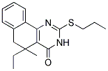5-ETHYL-5-METHYL-2-(PROPYLTHIO)-5,6-DIHYDROBENZO[H]QUINAZOLIN-4(3H)-ONE Struktur