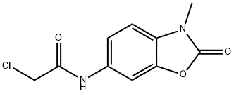 2-CHLORO-N-(3-METHYL-2-OXO-2,3-DIHYDRO-BENZOOXAZOL-6-YL)-ACETAMIDE Struktur