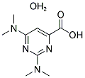 2,4-BIS(DIMETHYLAMINO)PYRIMIDINE-6-CARBOXYLIC ACID MONOHYDRATE Struktur