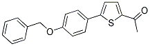 1-(5-[4-(BENZYLOXY)PHENYL]-2-THIENYL)ETHANONE Struktur