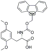 (S)-3-(2,5-DIMETHOXY-PHENYL)-2-(9H-FLUOREN-9-YLMETHOXYCARBONYLAMINO)-PROPIONIC ACID Struktur