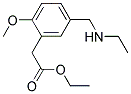 ETHYL (5-[(ETHYLAMINO)METHYL]-2-METHOXYPHENYL)ACETATE Struktur