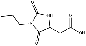 (2,5-DIOXO-1-PROPYL-IMIDAZOLIDIN-4-YL)-ACETIC ACID Struktur