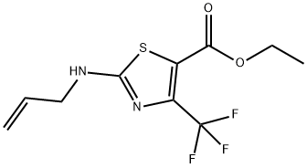 2-ALLYLAMINO-4-TRIFLUOROMETHYL-THIAZOLE-5-CARBOXYLIC ACID ETHYL ESTER Struktur