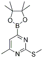 2-METHYLTHIO-6-METHYLPYRIMIDINE-4-BORONIC ACID PINACOL ESTER Struktur