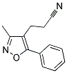 3-(3-METHYL-5-PHENYL-4-ISOXAZOLYL)PROPANENITRILE Struktur