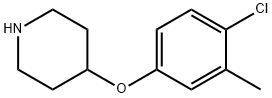 4-(4-CHLORO-3-METHYLPHENOXY)PIPERIDINE Struktur