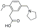 [2-METHOXY-5-(PYRROLIDIN-1-YLMETHYL)PHENYL]ACETIC ACID Struktur