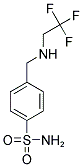 4-[[(2,2,2-TRIFLUOROETHYL)AMINO]METHYL]BENZENESULFONAMIDE Struktur