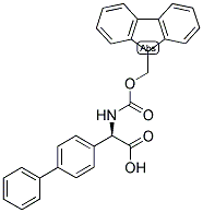 (R)-BIPHENYL-4-YL-[(9H-FLUOREN-9-YLMETHOXYCARBONYLAMINO)]-ACETIC ACID Struktur