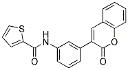 N-[3-(2-OXO-2H-CHROMEN-3-YL)PHENYL]THIOPHENE-2-CARBOXAMIDE Struktur