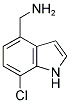 7-CHLORO-1H-INDOL-4-METHYLAMINE Struktur