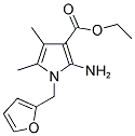 ETHYL 2-AMINO-1-(2-FURYLMETHYL)-4,5-DIMETHYL-1H-PYRROLE-3-CARBOXYLATE Struktur