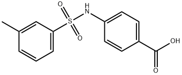 4-([(3-METHYLPHENYL)SULFONYL]AMINO)BENZOIC ACID Struktur