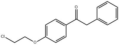 1-[4-(2-CHLOROETHOXY)PHENYL]-2-PHENYL-ETHANONE Struktur