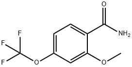 2-METHOXY-4-(TRIFLUOROMETHOXY)BENZAMIDE Struktur